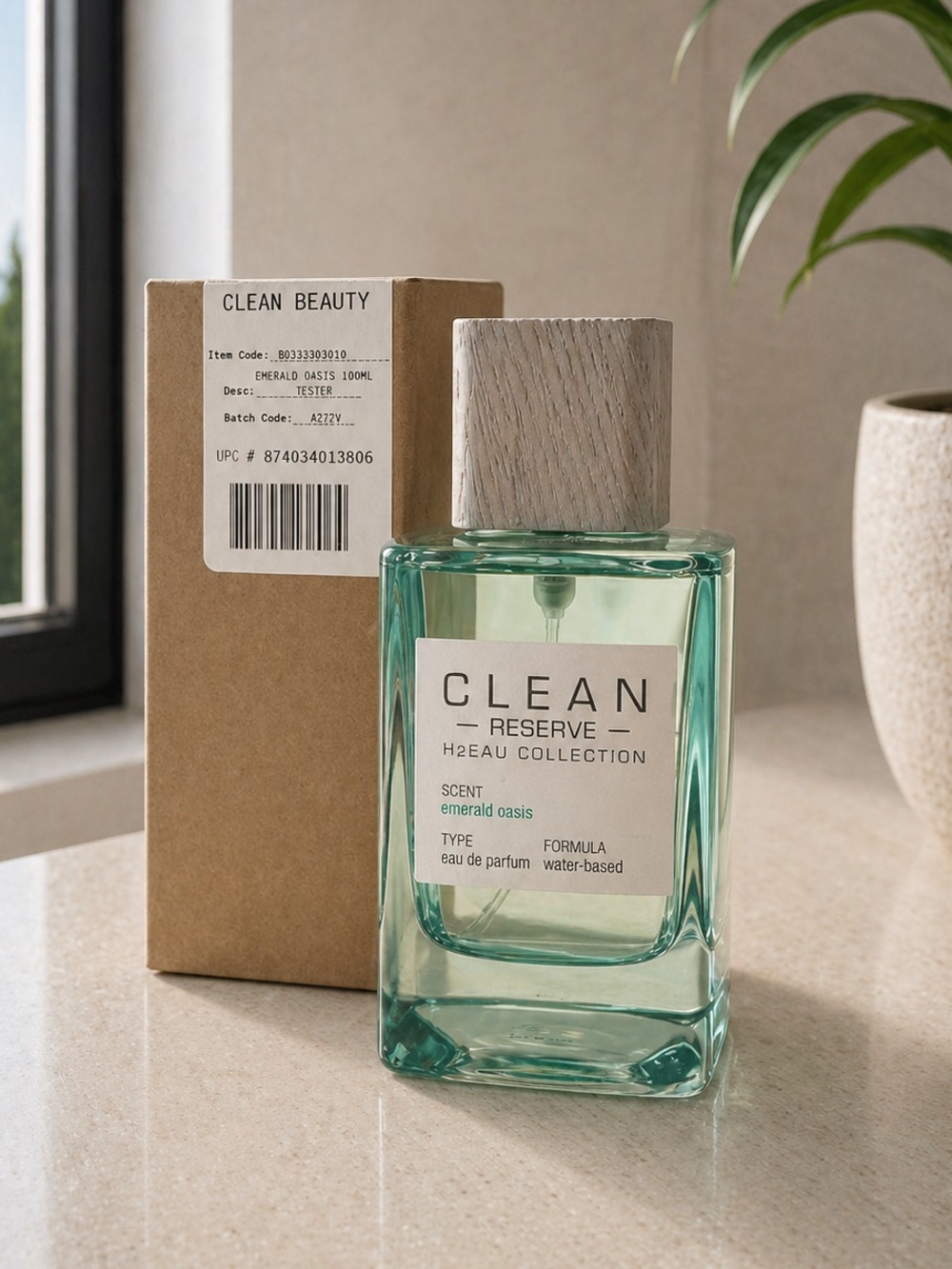 $110 New Clean Beauty Emerald Oasis Eau de Parfum - 3.4 fl oz